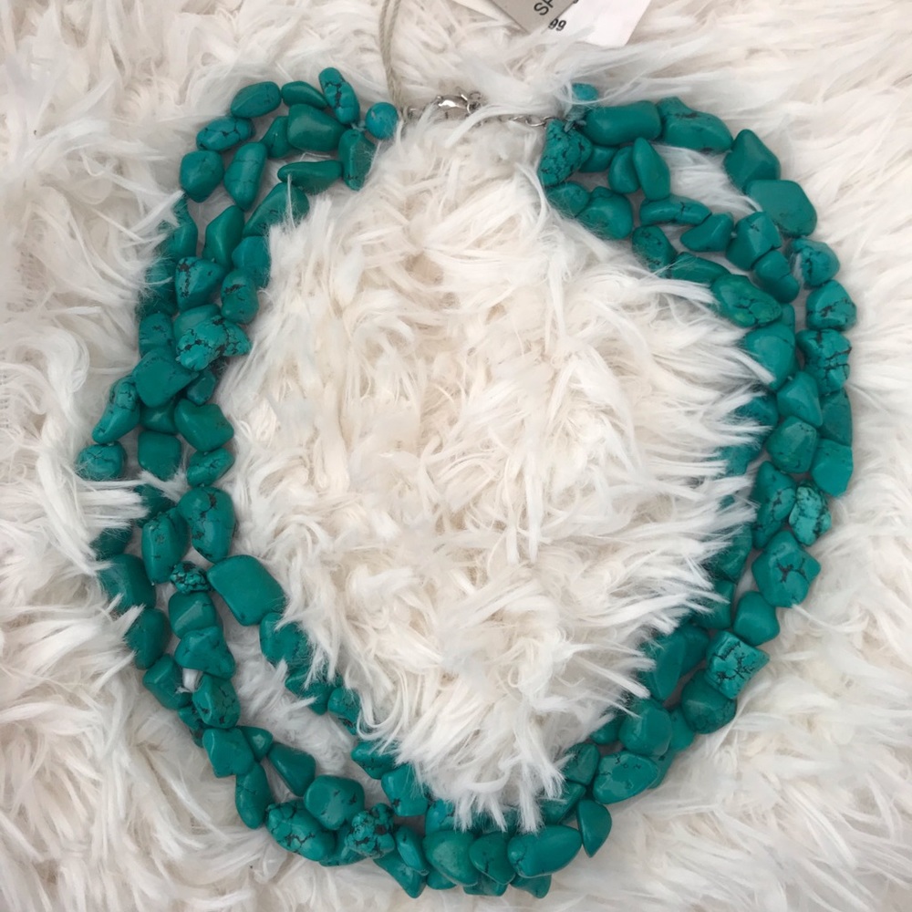 Beautiful Genuine turquoise 3 strand necklaces
